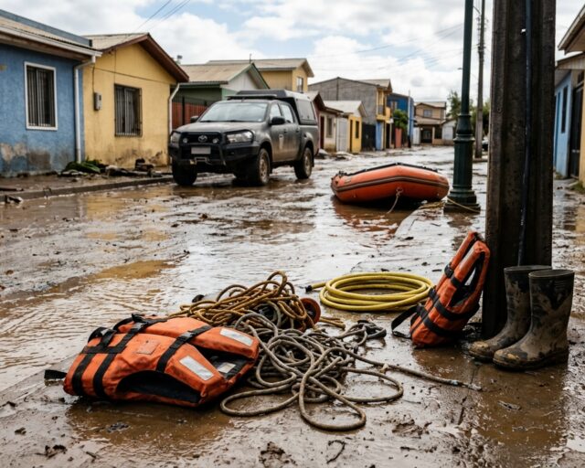 Angol suspende festival folclórico para entregar bono a familias afectadas por inundaciones