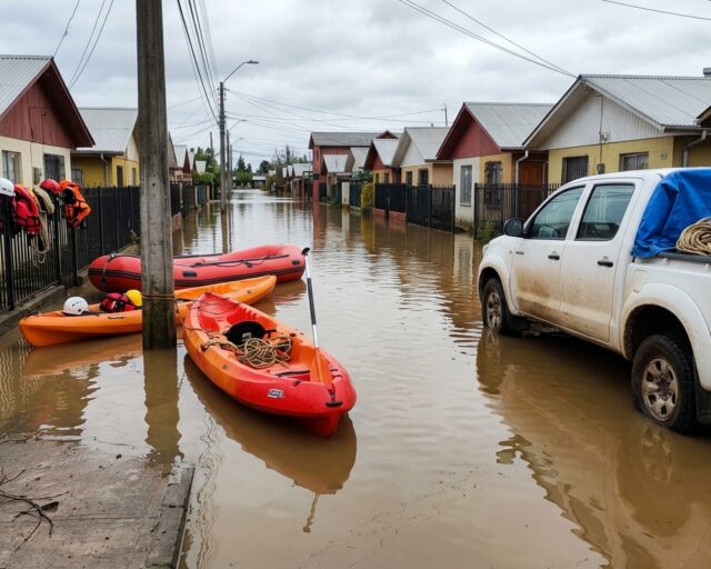 Sistema frontal en el norte provoca evacuaciones y suspensión de clases
