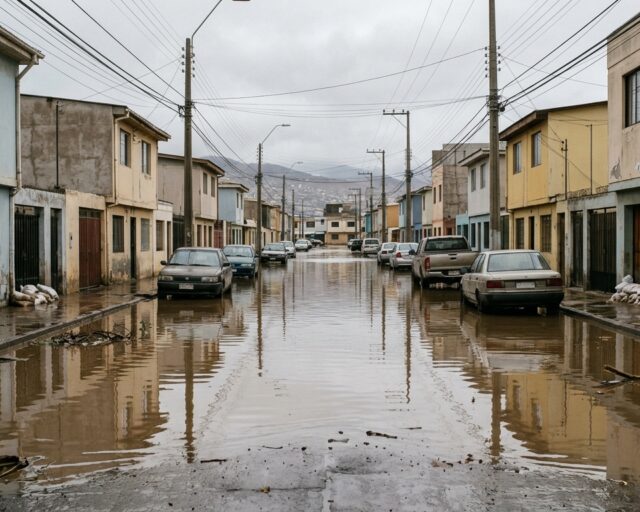 Iquique trabaja en reparaciones tras precipitaciones en el norte del país