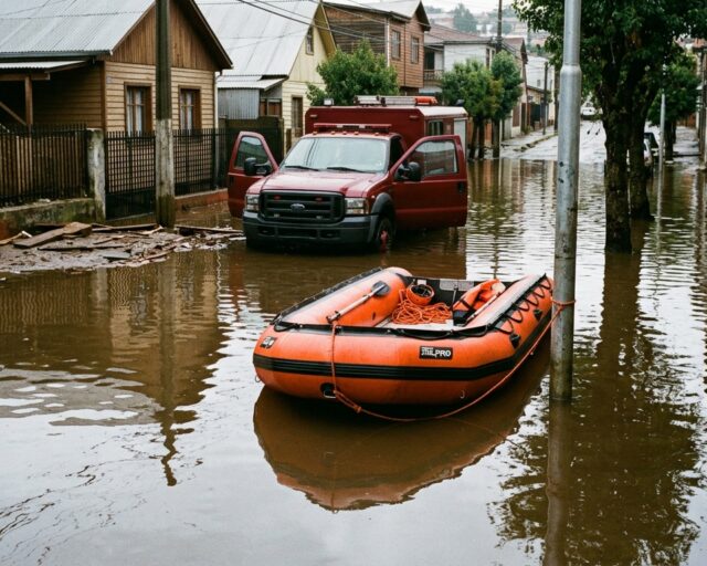 SENAPRED eleva a Alerta Roja en San Clemente y Colbún por crecida del río