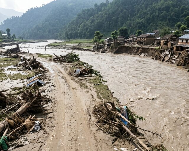 Nepal reporta 675 fallecidos tras riada; casi 3.000 personas sin localizar