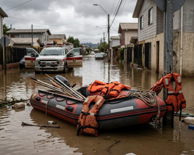 Senapred declara Alerta Roja en Concepción por crecida del río Andalién