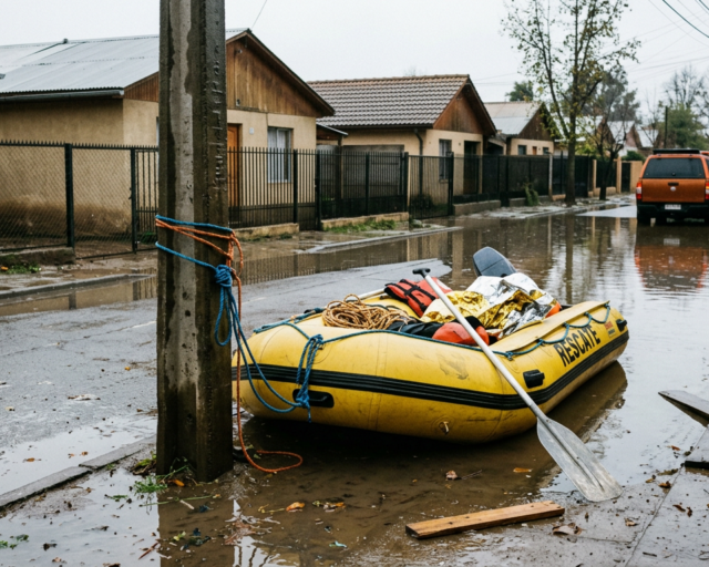 Autoridades entregan ayuda en La Araucanía tras inundaciones y aislamiento