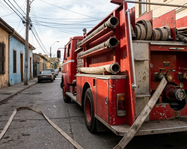 Cortan tránsito en Avenida Santa Rosa por emanación de humo en edificio