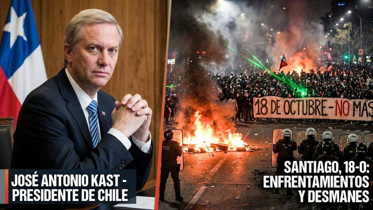 Kast instruye la expulsión inmediata de extranjeros implicados en desmanes del 18-O