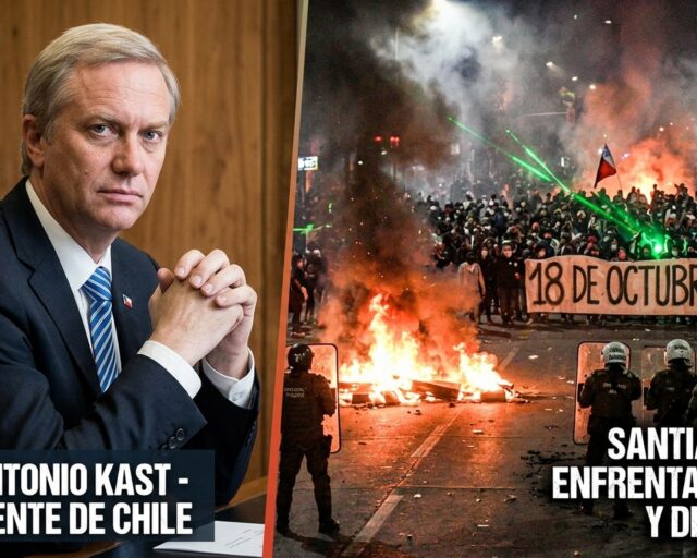 Kast instruye la expulsión inmediata de extranjeros implicados en desmanes del 18-O
