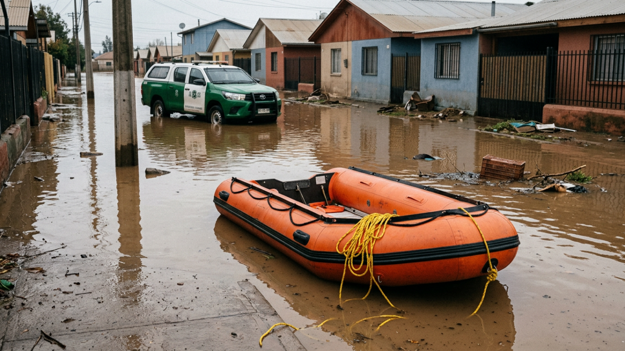 Senapred declara alerta roja en 10 comunas de la RM por pronóstico de precipitaciones