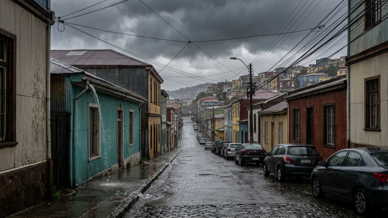 Aluvión afecta viviendas en sector Juan Riquelme de Concepción