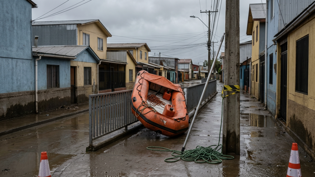 Senapred evalúa descargas de aguas servidas como factor en derrumbe de Lota