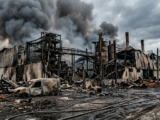 Incendio en planta industrial de Puerto Montt moviliza a 180 bomberos