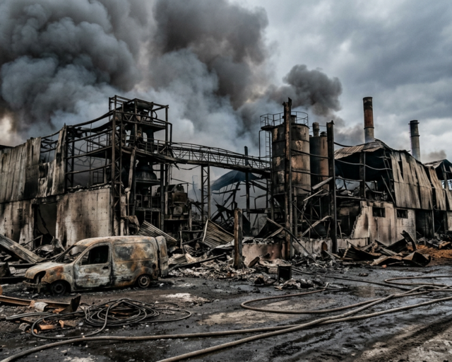 Incendio en planta industrial de Puerto Montt moviliza a 180 bomberos